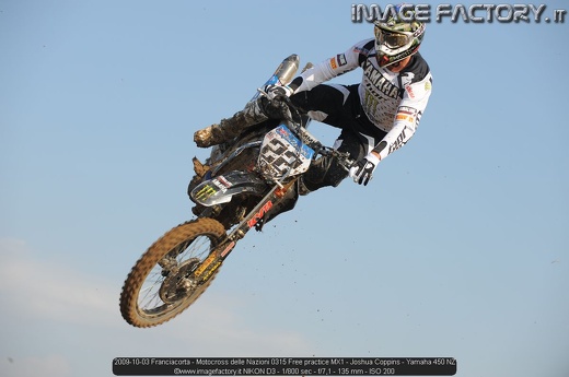 2009-10-03 Franciacorta - Motocross delle Nazioni 0315 Free practice MX1 - Joshua Coppins - Yamaha 450 NZ